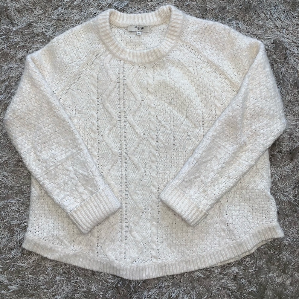 Creme knit Madewell Sweater